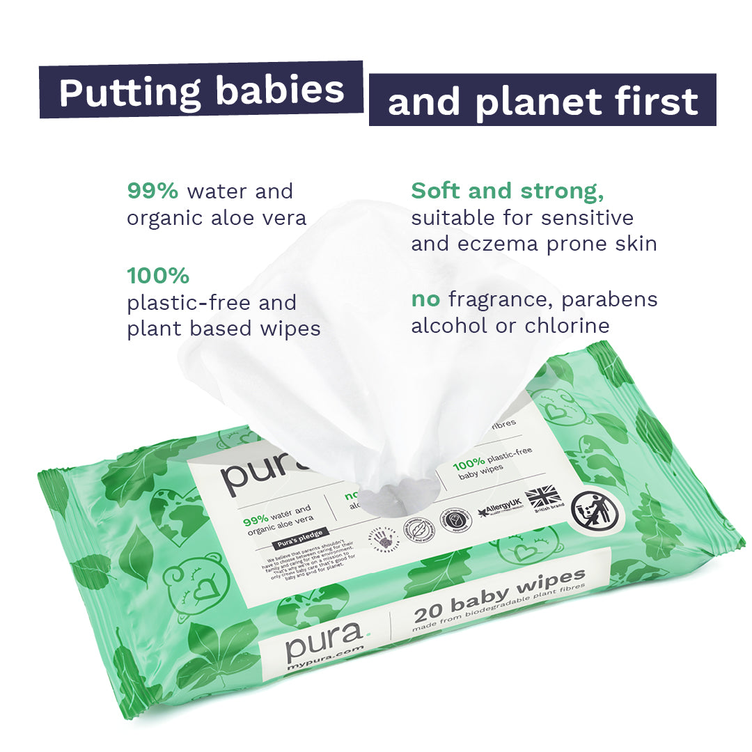 Trial Pack - 20 Pack Baby Wipes
