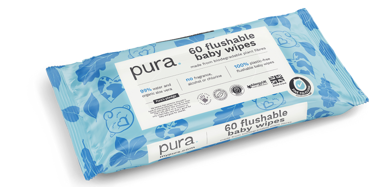 Flushable Eco Baby Wipes