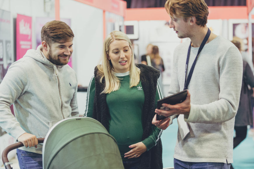Visiting the baby and toddler show