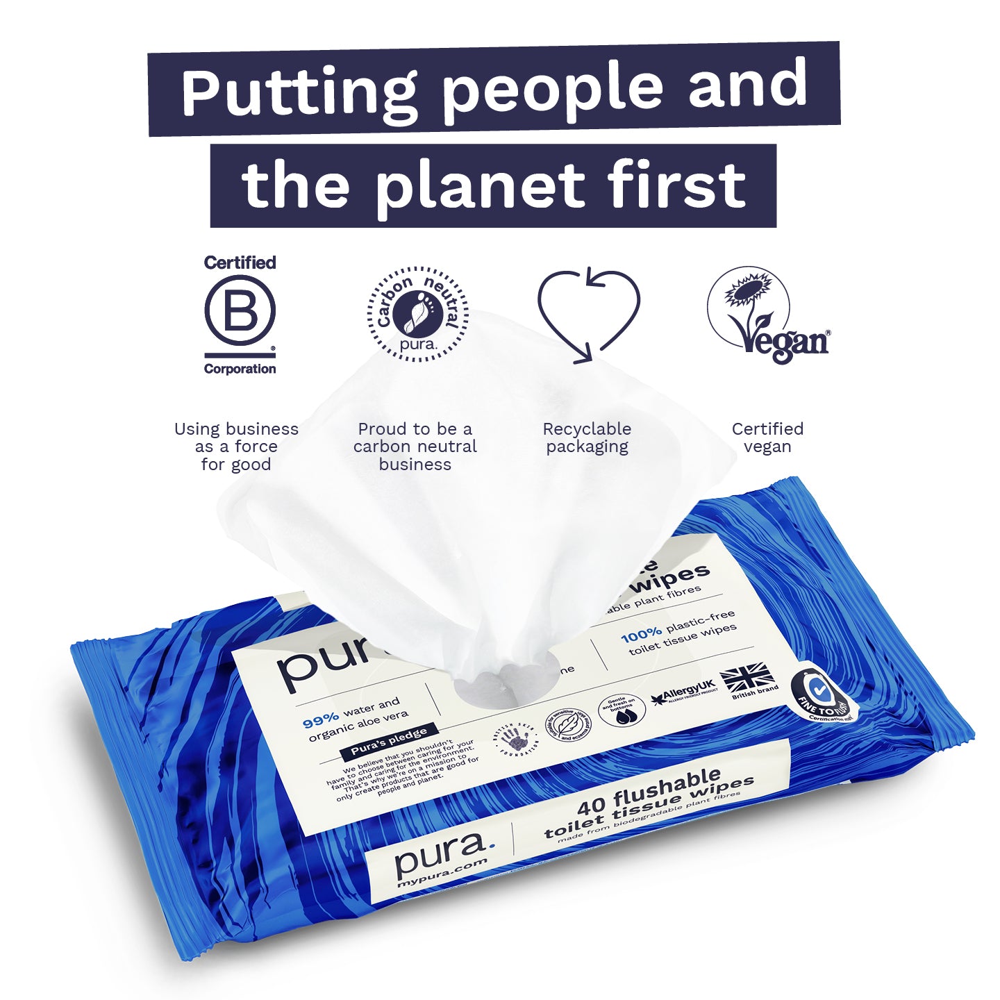 Flushable Toilet Tissue Wipes