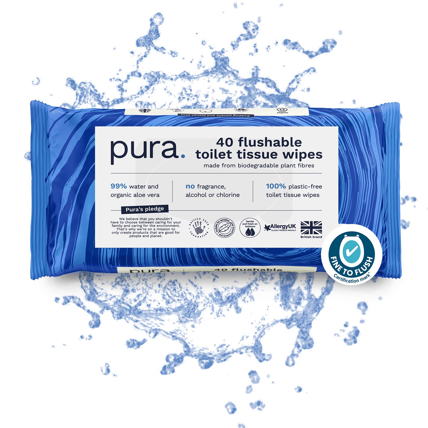 Flushable Toilet Tissue Wipes
