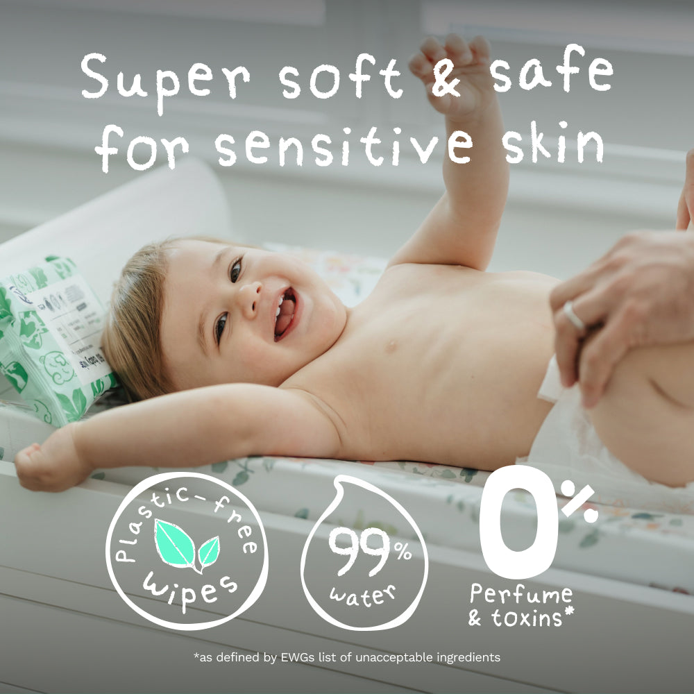 Baby Wipes for Sensitive Skin - 10 x 60 Wipes